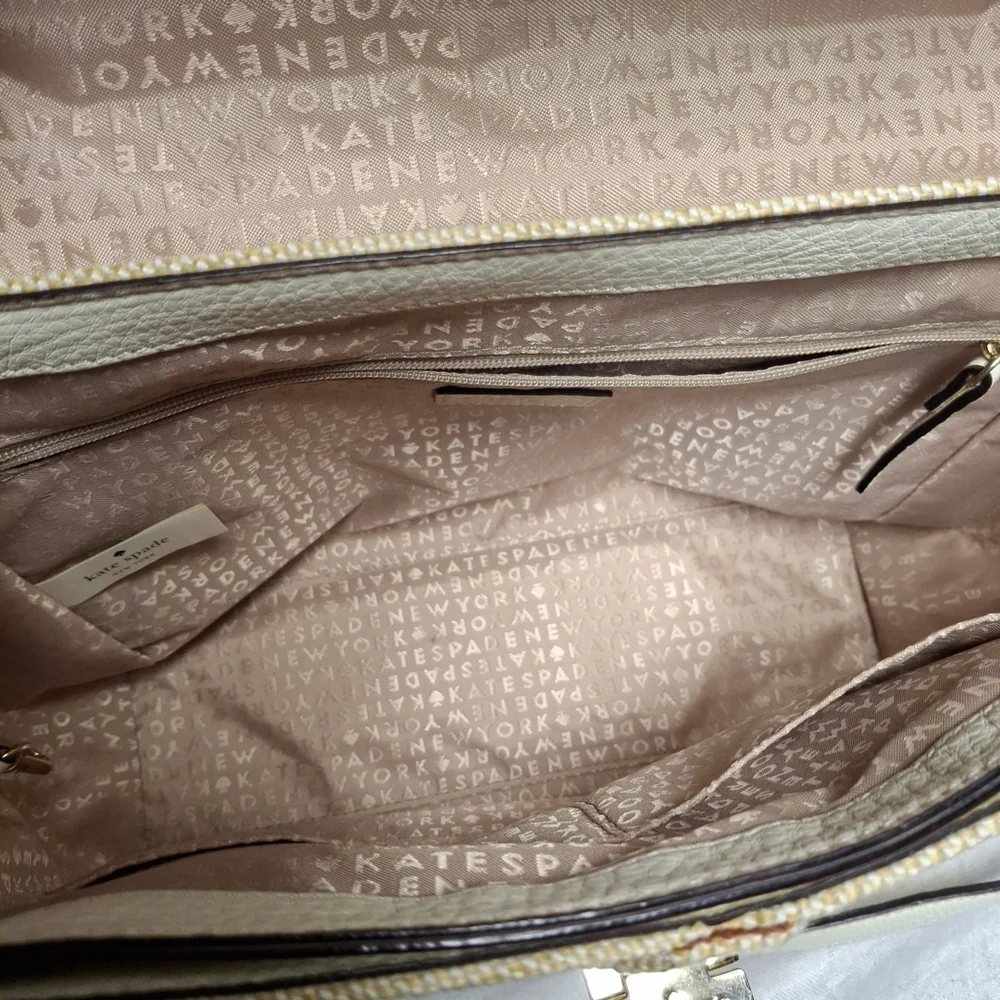 Kate Spade Laurel Wesley Place Convertible Crossbody Satchel 14"×9" - Picture 7 of 9